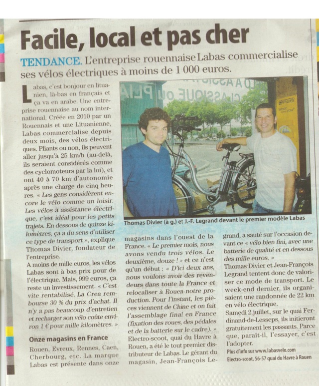 Article de Paris Normandie paru le mardi 7 juin 2011